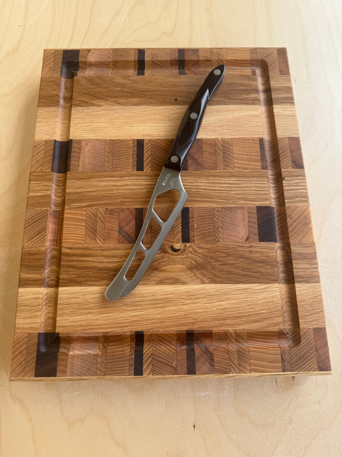 Walnut/Maple/Ash/White Oak Endgrain Cutting Board 11x14x1.5" W/ Juice Groove