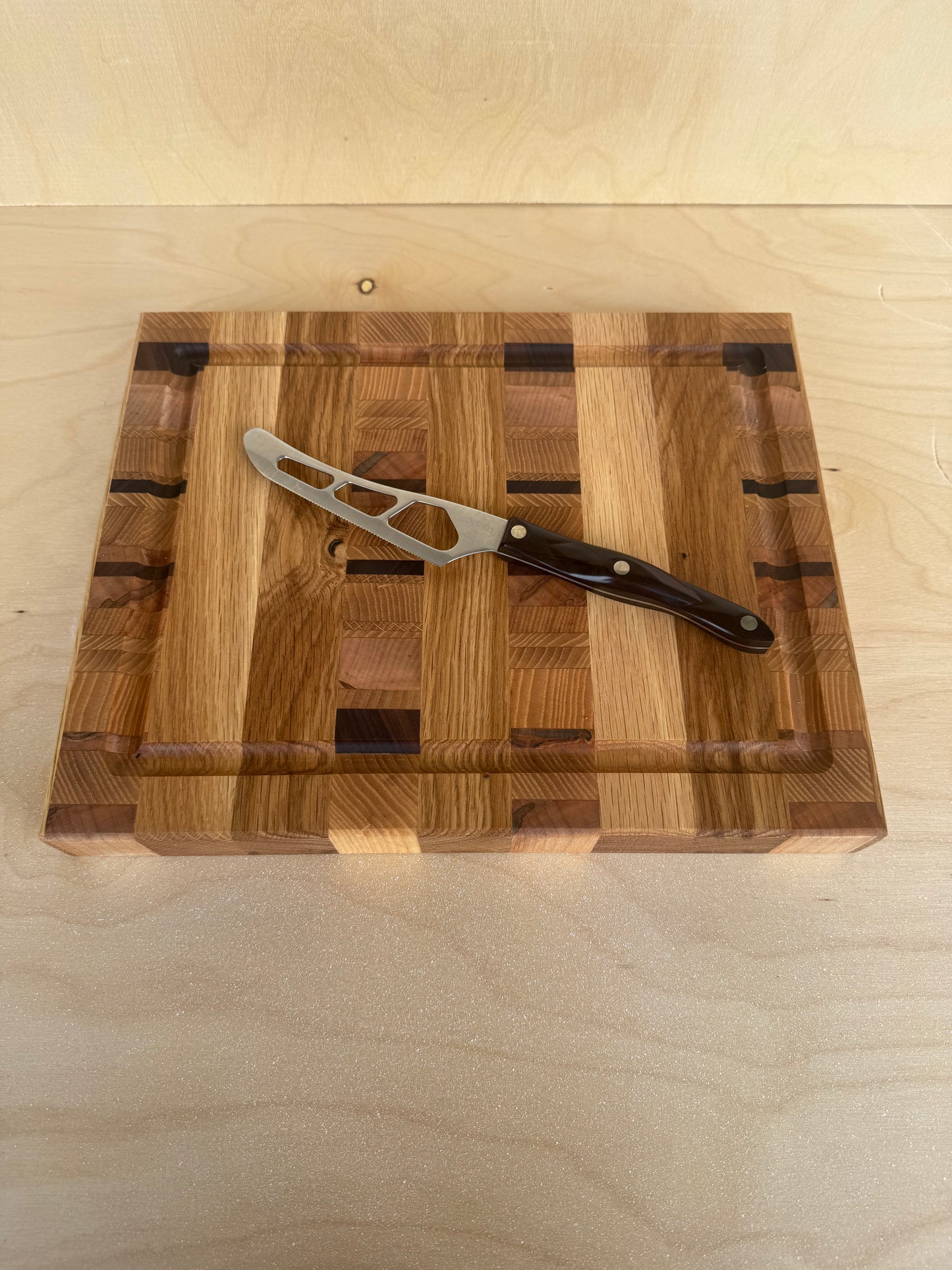 Walnut/Maple/Ash/White Oak Endgrain Cutting Board 11x14x1.5" W/ Juice Groove